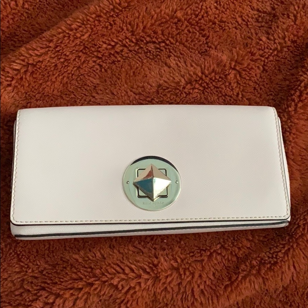 Kate Spade baby pink clutch